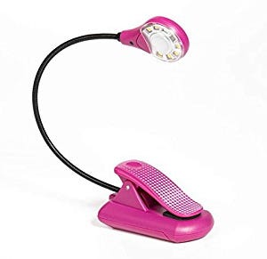 Lampara Flexible Clip Rosado de THINKING GIFTS COMPANY