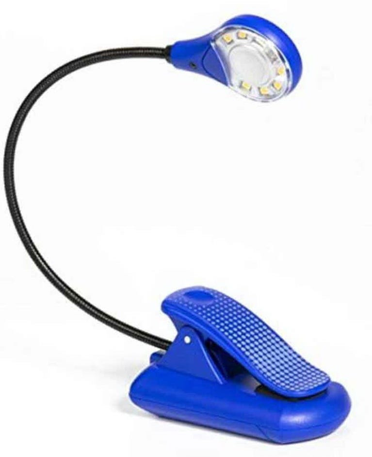 Lampara Flexible Clip Azul de THINKING GIFTS COMPANY