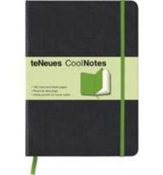 Libreta Black / Neon Green Mediana de 