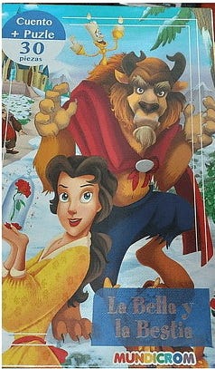 La Bella Y La Bestia (Cuento + Rompecabezas 30 Piezas) de MUNDICROM